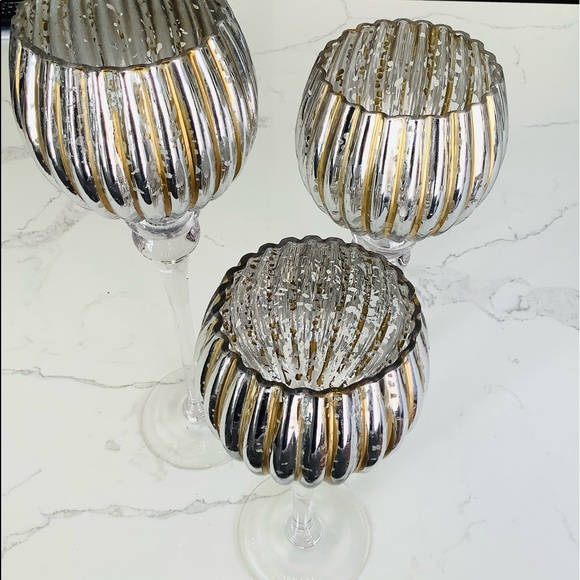 Three candle holders/ home decor 🌷🌷🌷 - Picture 7 of 10